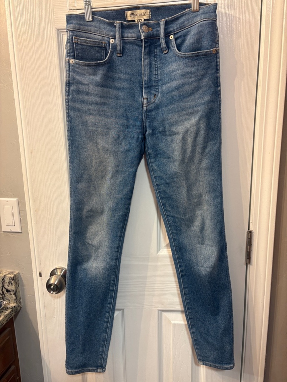 Madewell Blue High-Rise Skinny Jeans